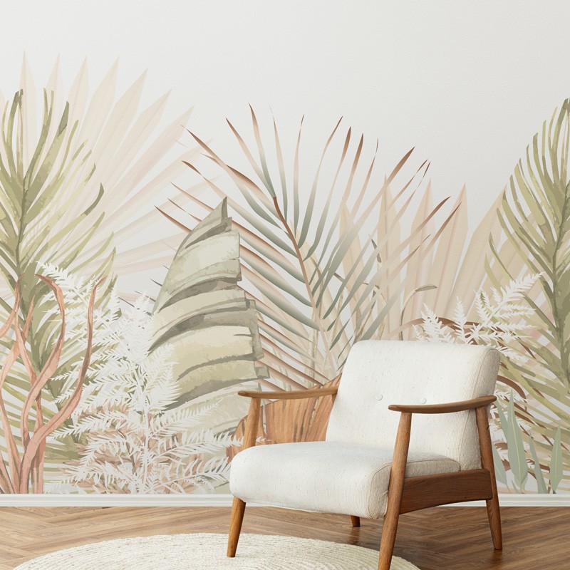 Papier peint panoramique style fresque abstraite pour déco murale originale  - 99 Déco
