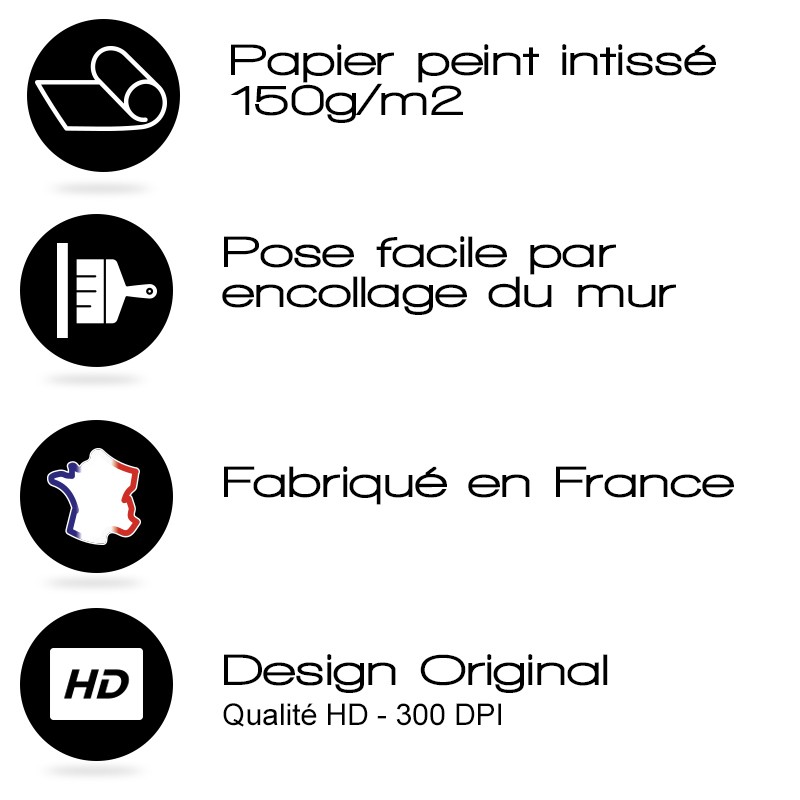 Papier intissé facile à coller